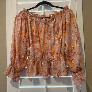 Off shoulder floral top